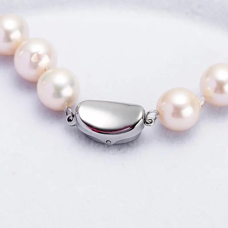 925 Half silver Pearl Necklace Bracelet buckle DIY accessories necklace repair Sterling silver pea buckle horseback buckle