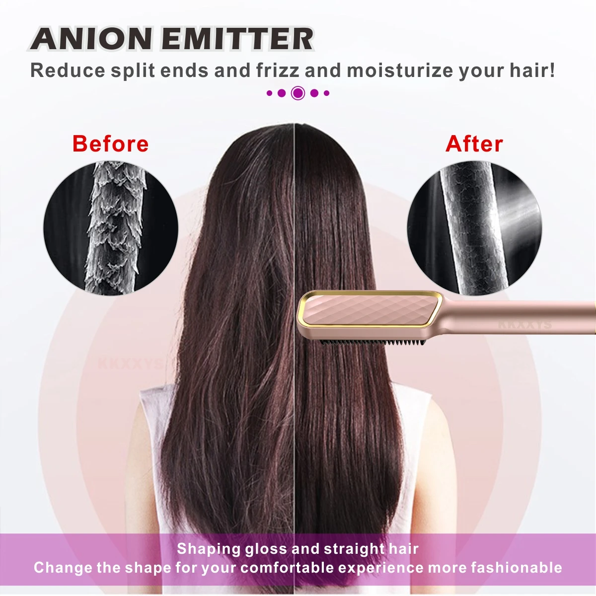 Electric Hair Comb 240 V Hot Comb Electric For Straight And Curly Hair Fast Hair Straightener Pressing Electric Hot Comb