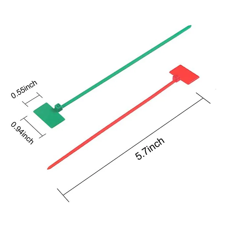 Self locking colorful cable ties 6 inches, heavy PL