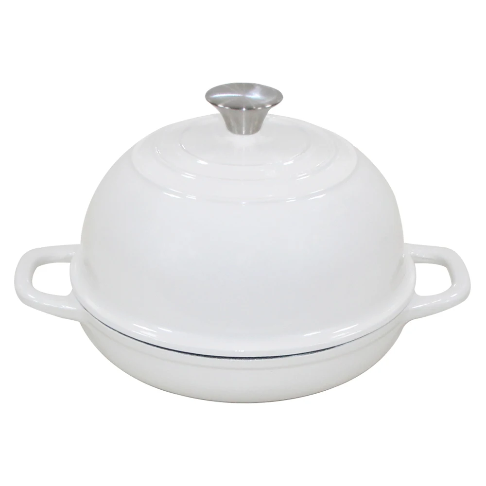 24 cm Nonstick Enamel Cast Iron Dutch Oven Pot Set with Lid for baking