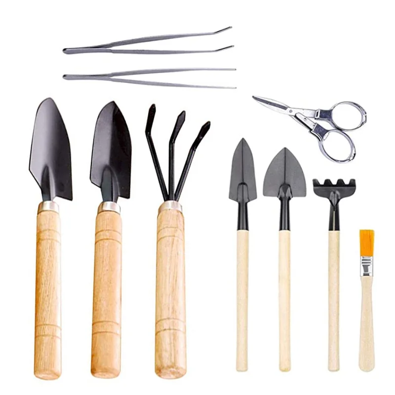 
Mini 10 Pcs /set Tools Sets Succulent Flower planting Gardening Tool Kit Soil Shovel Potted Pruning gardening tools 