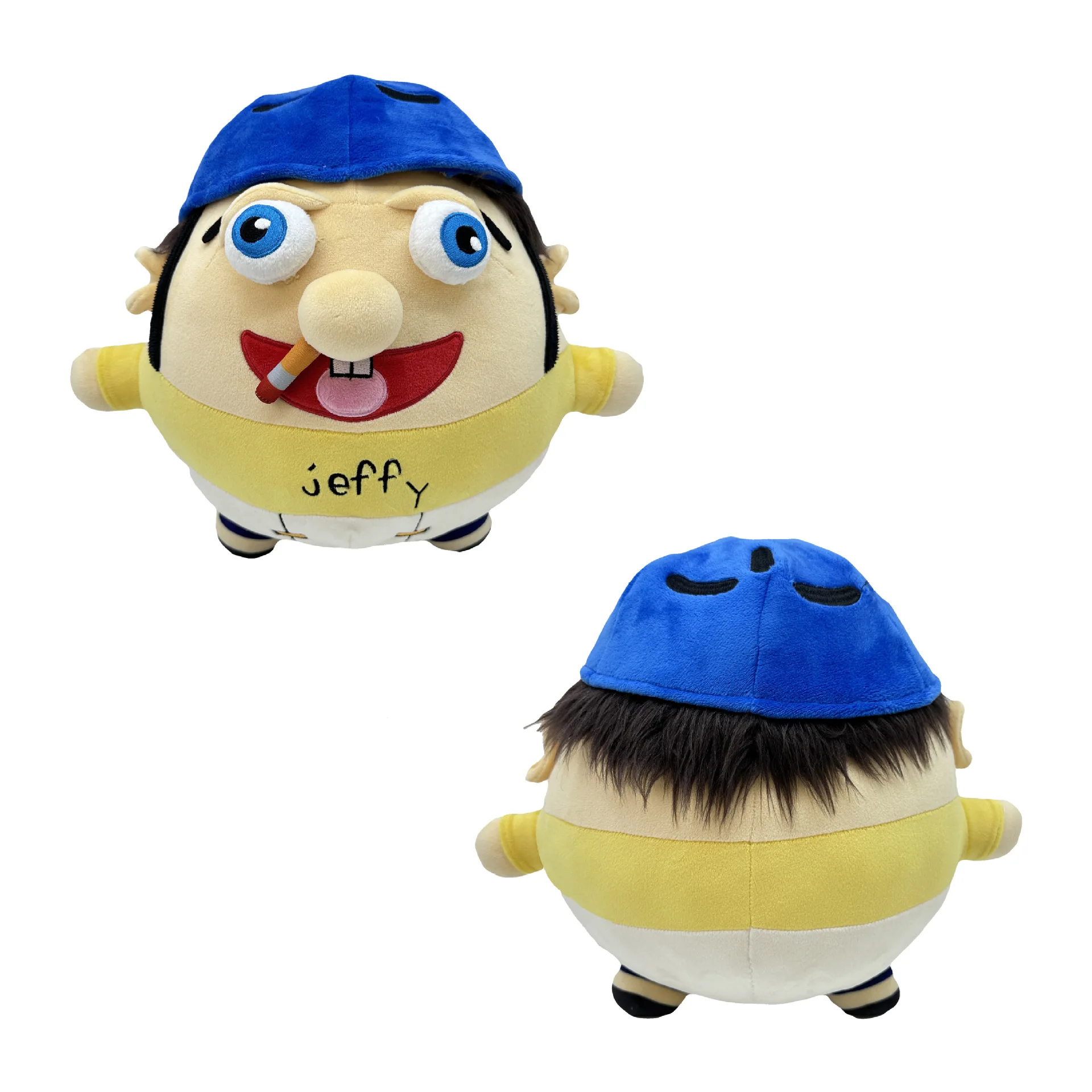 Thicc Jeffy Plush Toys Jeffy Boy Plush Doll Pillow Children Soft Doll Talk Show Party Props Interactive Stuffed Animal Kids Gift