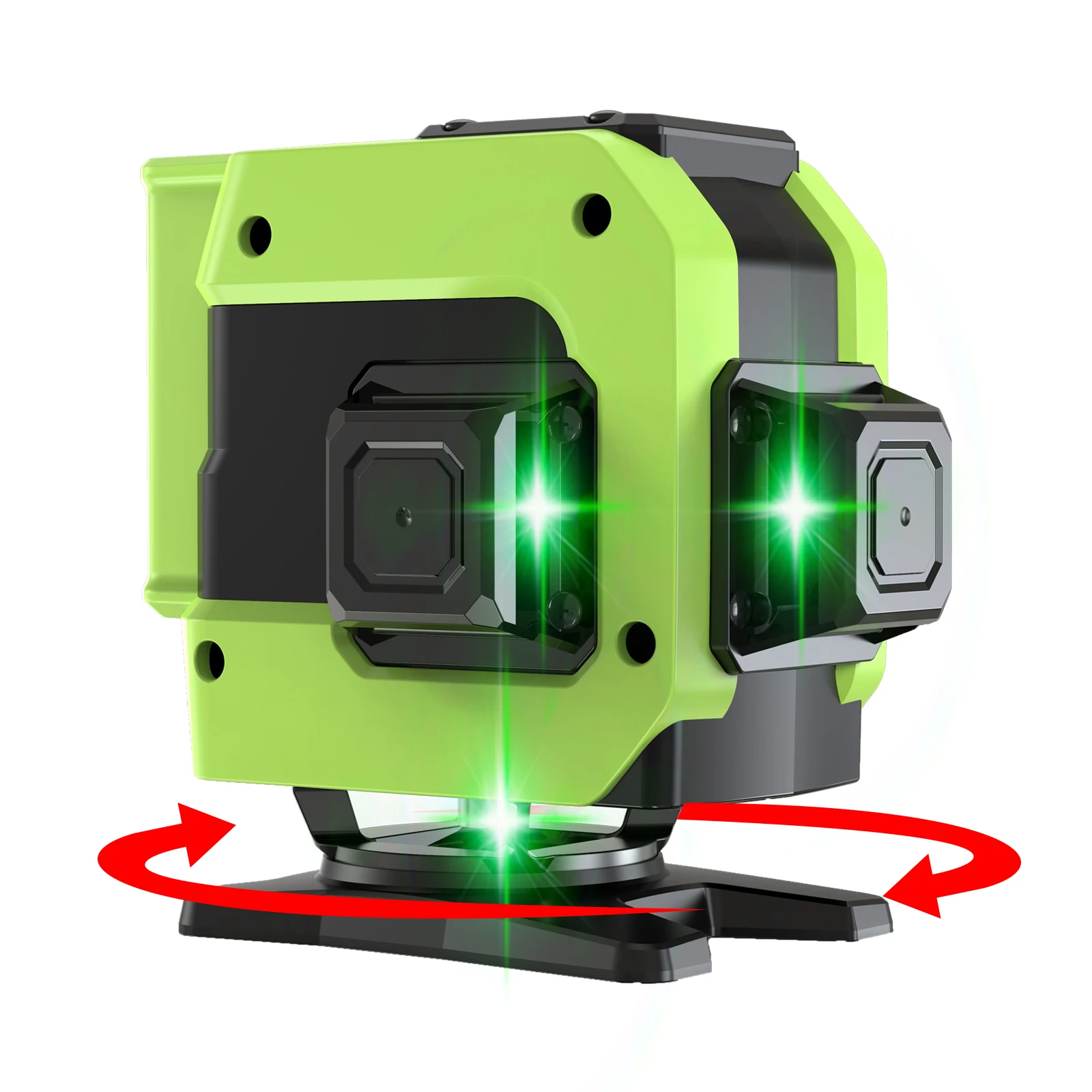 
lazer level green beam laser cross 12 line self leveling 3d auto rotary construction nivel laser level 360 degree machine tool 