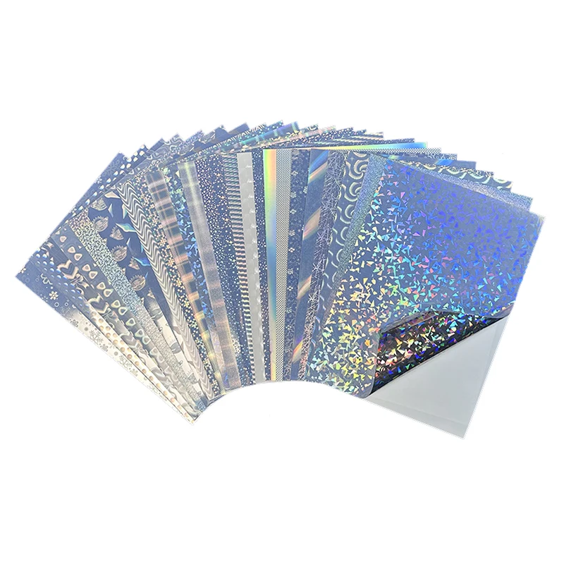 Inkjet Printable Self Adhesive 8.5x11 A3 A4 Waterproof Silver Golden Metallic Printable Sheet Sticker Paper A4