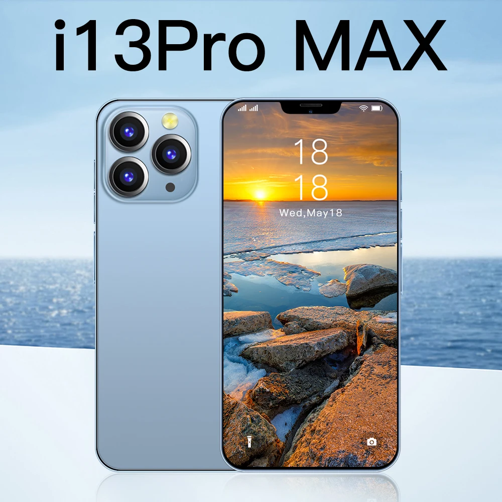 Hot Selling PHONE I 13 PRO MAX 16GB+512GB Smart Phone 6.7 Inch 32MP+50MP Android 11 5G LTE Mobile Cell Smart phone