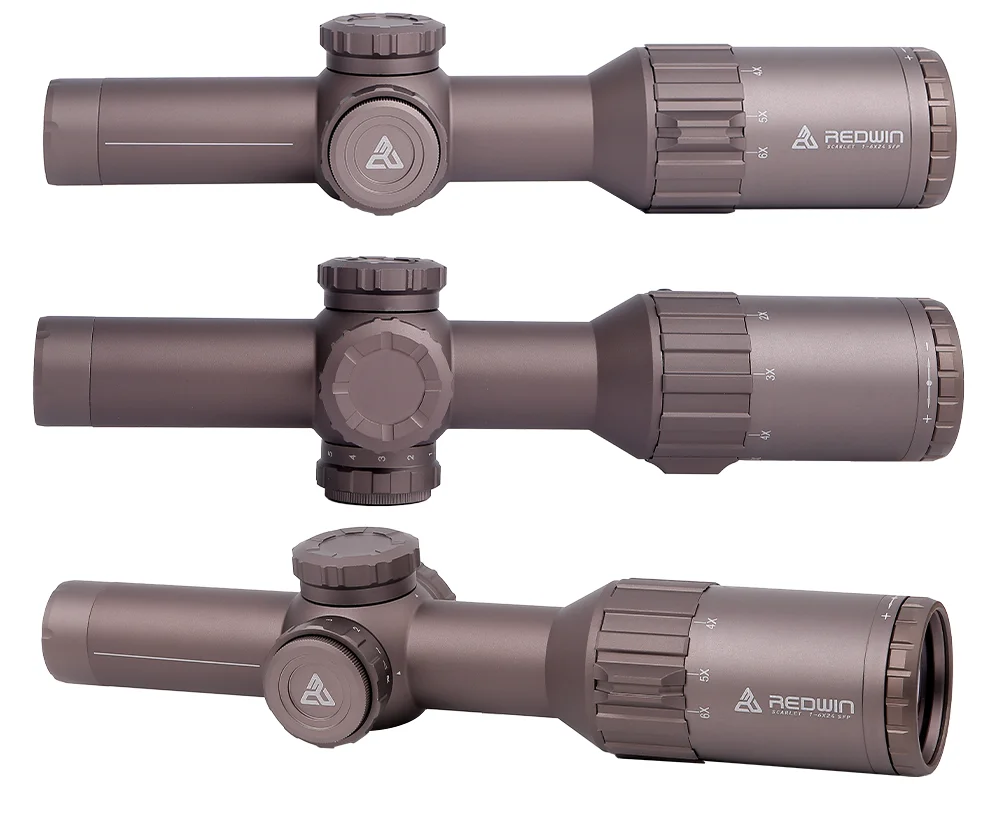 Красный Win HD Алый 1-6x24 SFP LPVO коричневые цветные линзы с многослойным покрытием 5-уровневый красный и зеленый световой прицел для охоты