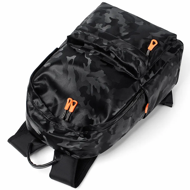 Factory 15.6 Inch Custom Logo Waterproof Oxford Pu Material Business Men Day Pack Bag Travel Laptop Backpack