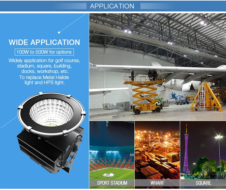 5 Year Warranty ETL ROHS DLC Waterproof IP66 400W 500W 800W 1000W sport stadium 1500w 2000w max led flood light