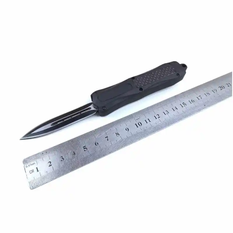customized outdoor camping knife Rubber &plastic handle high hardness hunting pocket knife