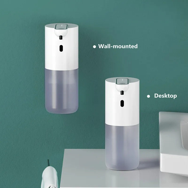 2022 new 2 in 1 wall mount desk kitchen hand touchless dispensers dish dispensing foaming foam liquid automatic soap dispenser