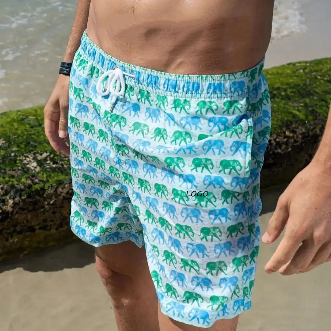 Custom logo wholesale high quality breathable soft Beach Shorts Swim Trunks Quick Dry for men