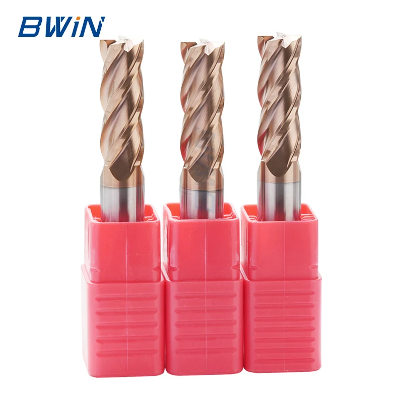 HRC 45 55 65 end mill 3mm shank 12mm d12 2flutes cnc 5/8 carbide DLC endmill for aluminium