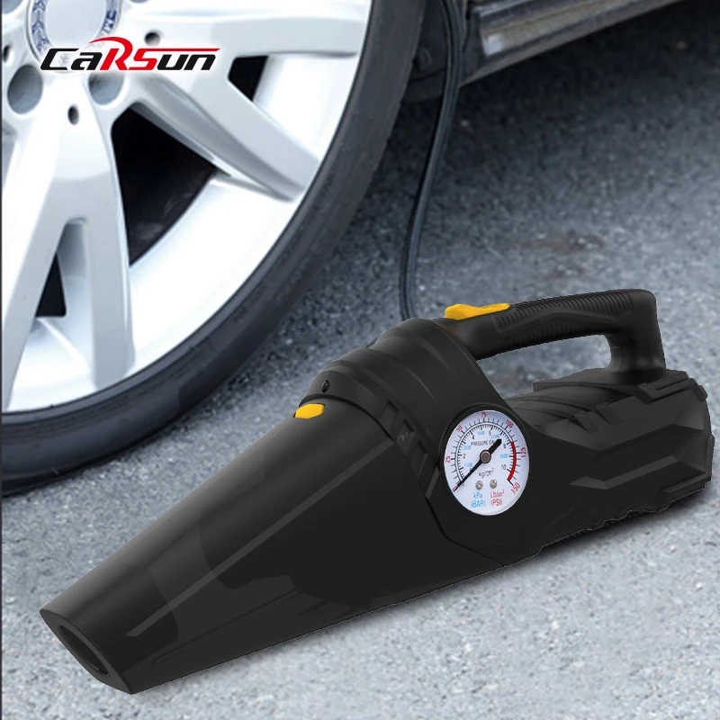 12V Car Air Pump Compressor For Bike Tyre Inflator Electric  Portable Vacuum Cleaner Car Air Pump