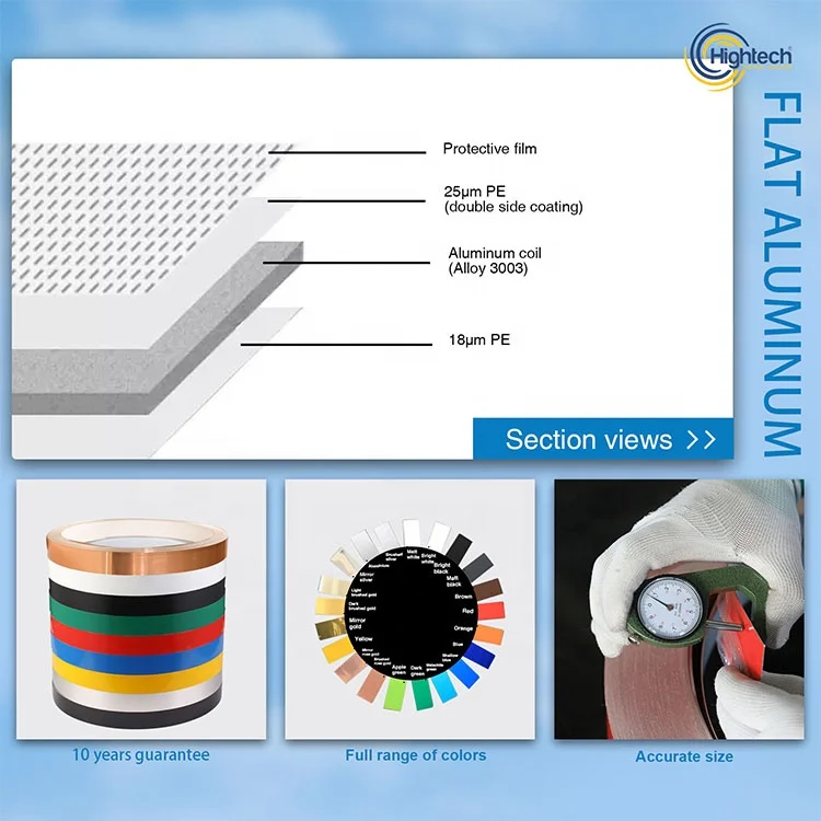 China color coated channelume flat aluminum coils of channel letter LED