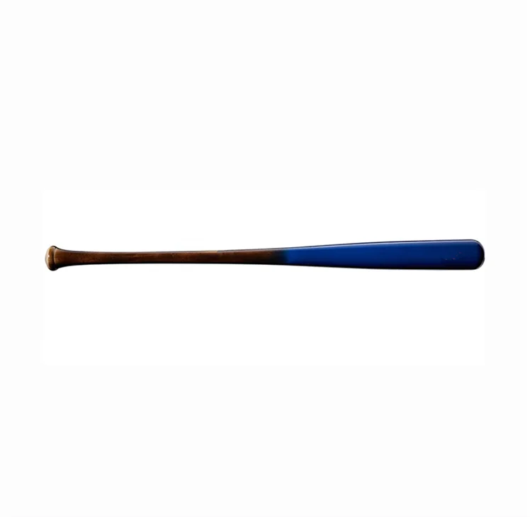 
High selling beech wood royal blue color wood baseball pu baseball bat 
