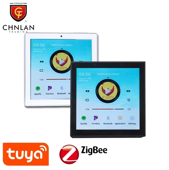 Hot Sell Multi Home Audio System 4 inch Smart control Panel 2x25w Bluetooth wall amplifier with Android/Tuya PA system