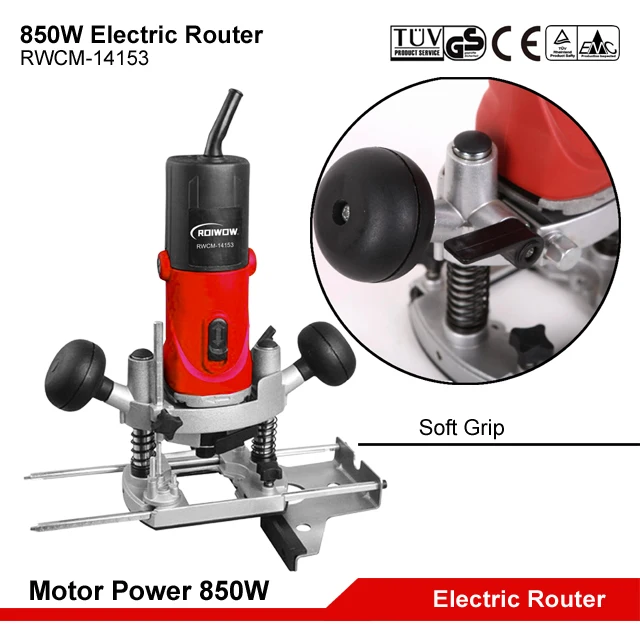 850W Electric Power Routers Woodworking Hand Milling Engraving Slotting Trimmer Carving Tools Portable Wood Router Machine 6/8MM
