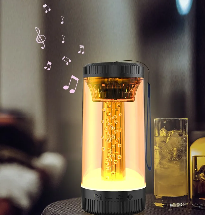 YIZHI USB Blue Tooth Speaker Home Outdoor Wireless Audio Subwoofer High Quality Camping Light with Speaker