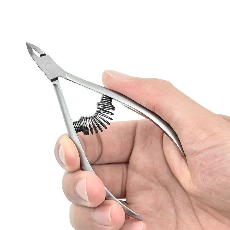 Amazon Hot Sales Wholesale Stainless Steel Spring Toe Nail Cuticle Clipper Plier Cuticle Nipper