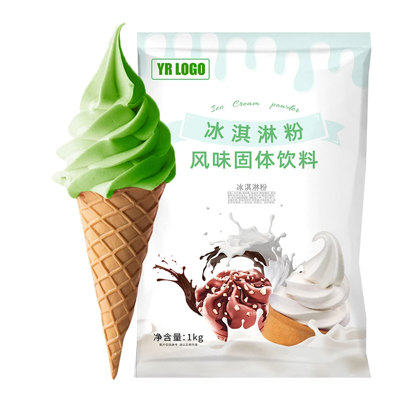 DDYO Ice Cream Powder Milk Soft Serve Ice-Cream-Powder Matcha Flavor for Machine