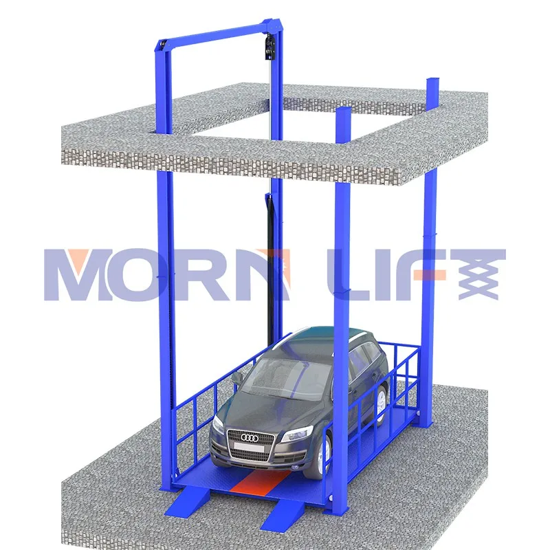 MORN car hoist 4 post elevator four post car elevator lift for vehicle vertical transportation