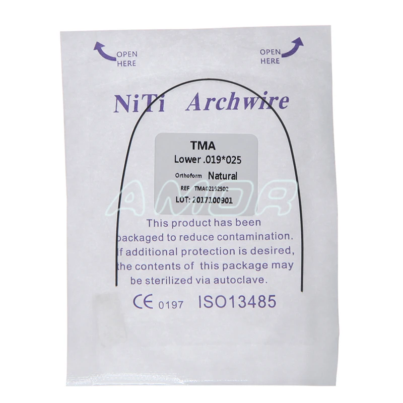 2021 Wholesale Ti-Mo Alloy Archwire Dental Orthodontic TMA Arch Wire