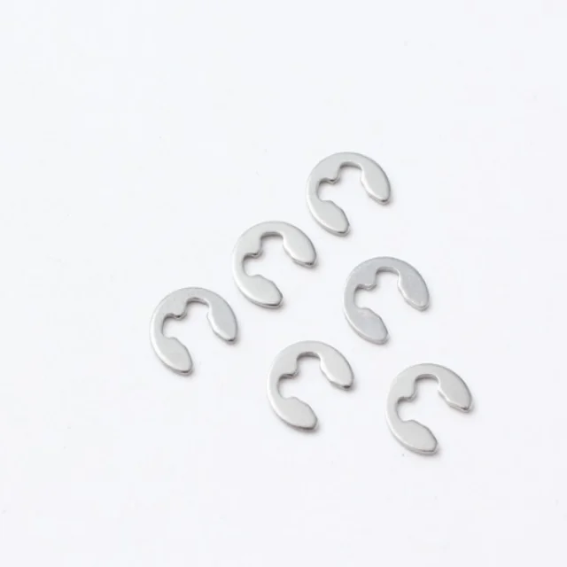 Открытое удерживающее кольцо 304 из нержавеющей стали и пластика на заказ e-type circlip