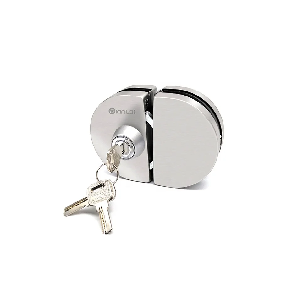 Modern Glass to Glass Door Lock Easy Installation Glass Door Accessory Brass Iron Handle Building Application
