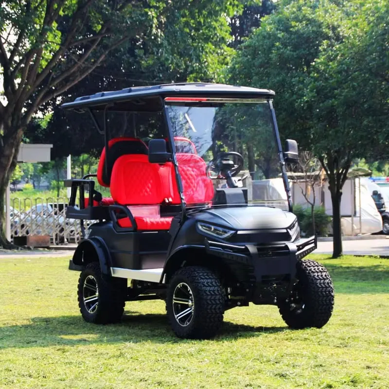 Custom 2 4 6 8 10 seater seat golf buggy cart nimi 48V 72V lifted electric 4x4 offroad off road hunting golf cart