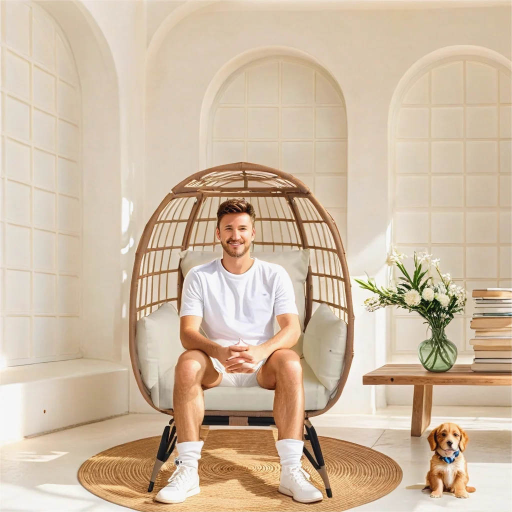 Factory Wholesale Patio Swings Hanging Chair Single Giant Person Outdoor Garden Patio Swing Chair For Outdoor/Garden/Indoor