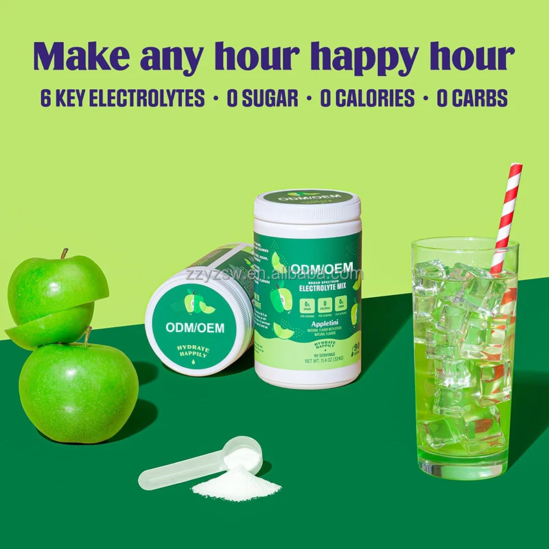 Hydration Electrolytes Drink Powder Vitamins for Hangover & Dehydration Relief and Rapid Rehydration Healthy Supplement OEM