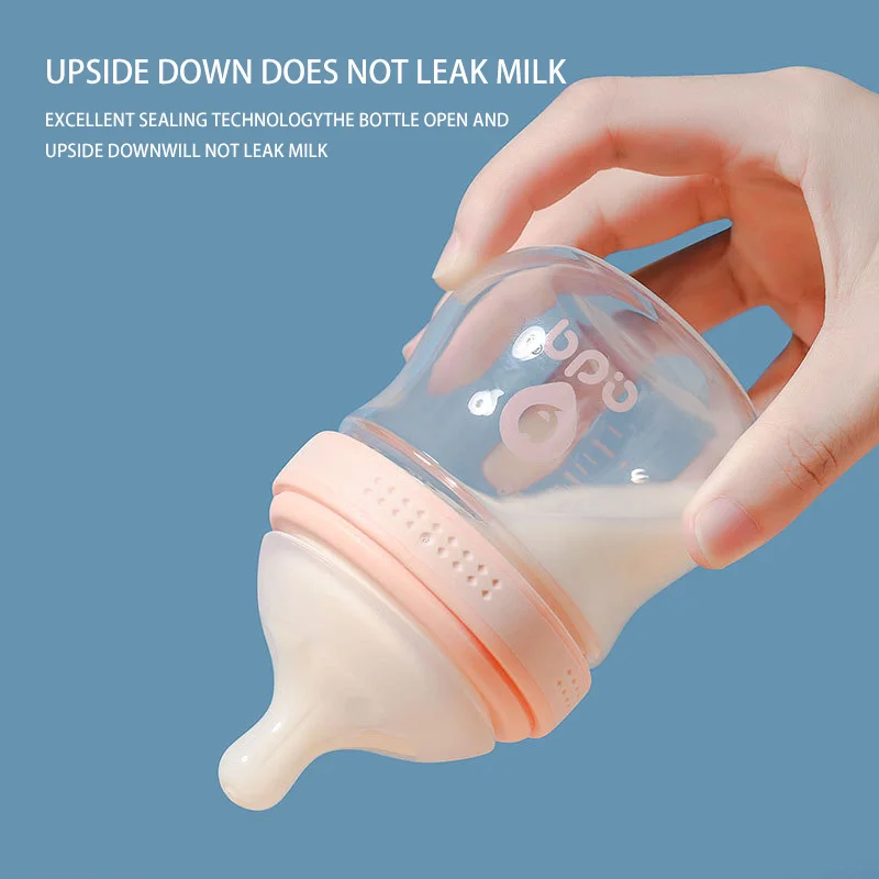 Лидер продаж новая стеклянная бутылочка для кормления детей 120 мл с натуральным каучуком