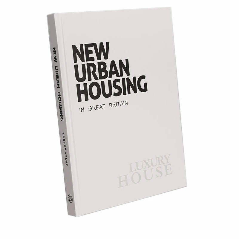 Custom high quality foil stamping black cloth hardcover book printing with case