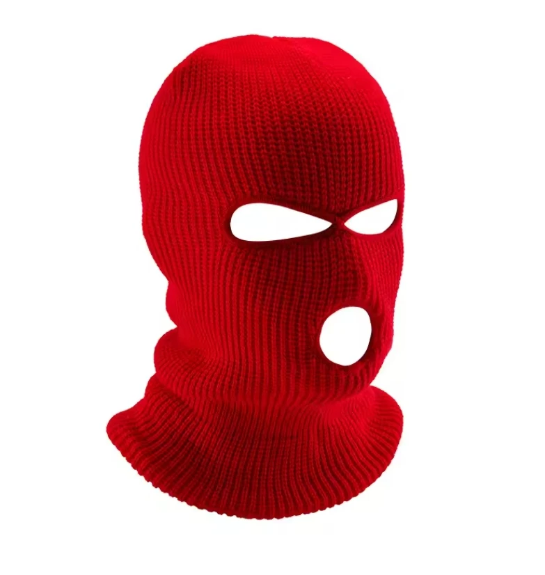 Winter Ski Mask Balaclava 3 Hole Knit Balaclava Full Face Ski Mask Men Warm Knitted Hats 3 Holes Ski Face