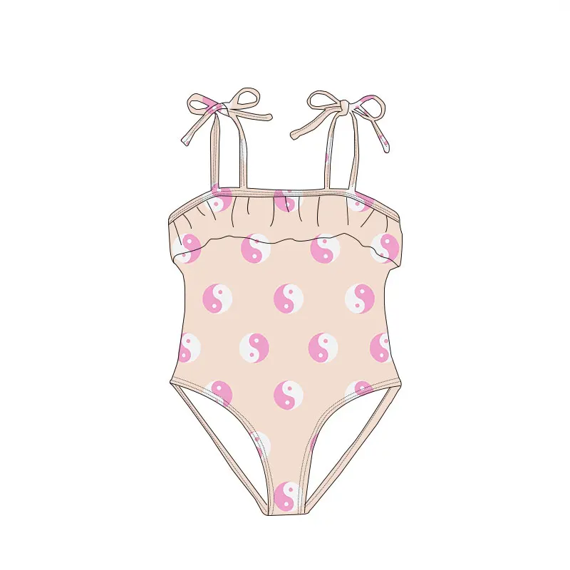 Baby Swimsuit girls Baby one-piece Bikini girls Cute quick dry halter kids swimsuit