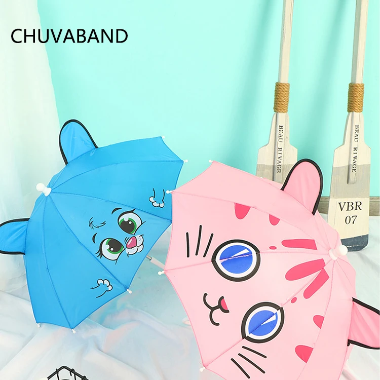 CHUVABAND 12 дюймов 10k детский креативный 3D мультяшный персонаж Diy Зонт безопасности с длинной ручкой