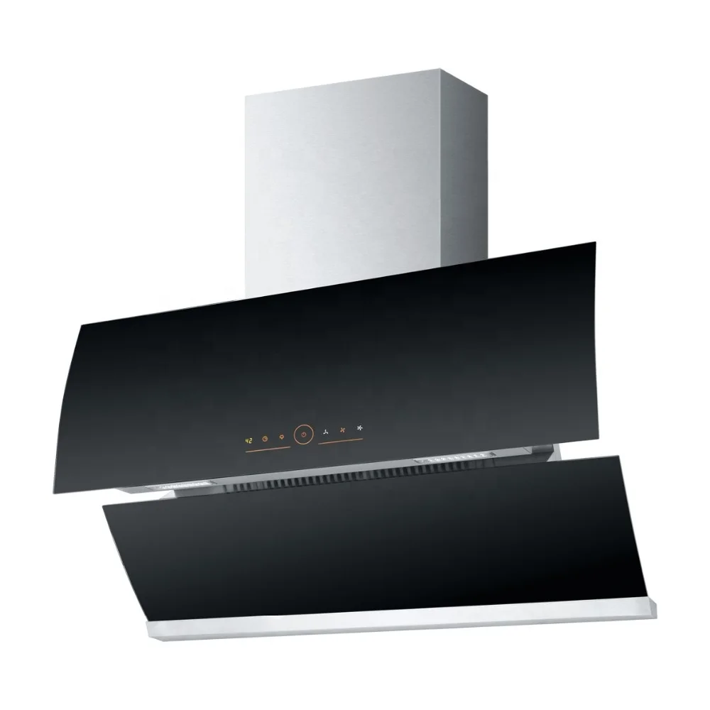Automatic stainless steel range hood with touch digital switch