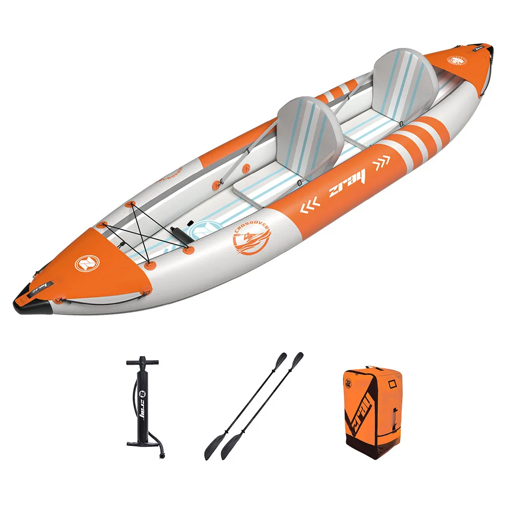 ZRAY 34201 Hot Sale Double Seat 2 Person Drop Stitch PVC Confortable Inflatable Fishing Kayak Boat