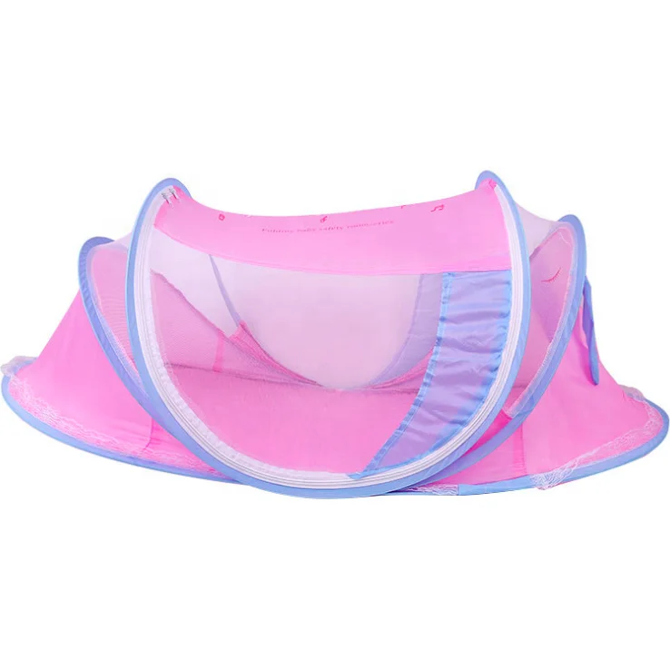 2022 Foldable Infant Pop Up Cot Bed Mosquito Fold Net Tent outdoor camping tent mosquito net for kids
