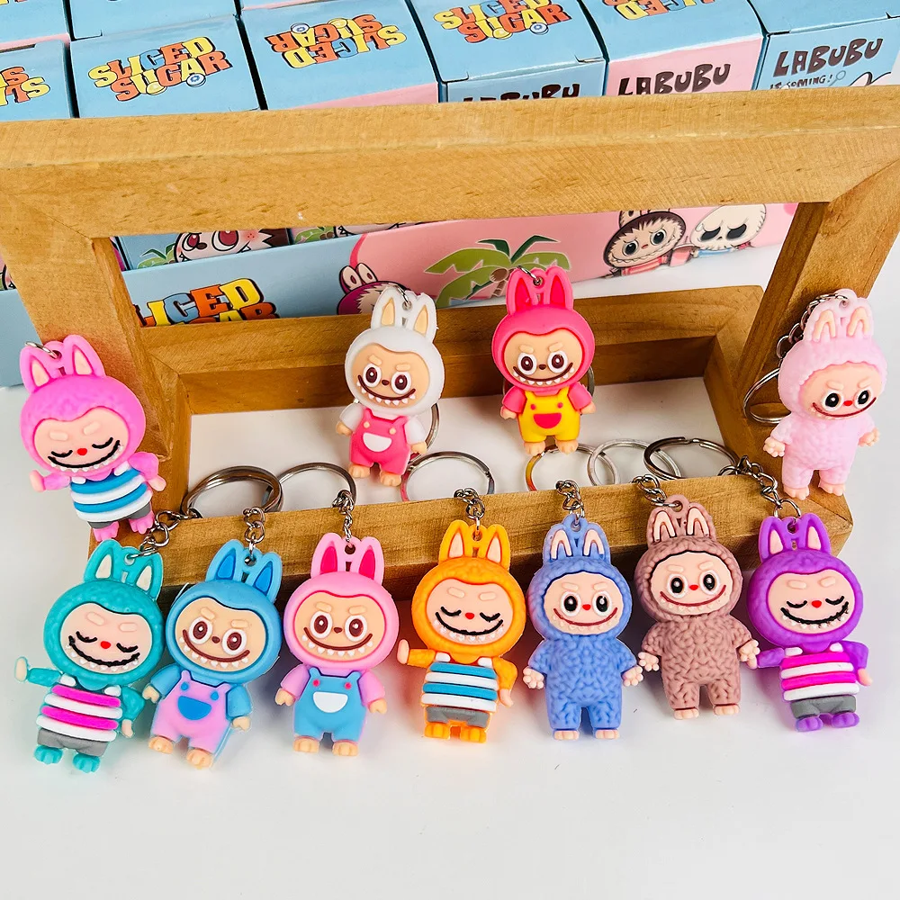 Cartoon Labubu Mysterious Box Anime Blind Box Figure Cute Dolls Keychain Blindbox Kids Charm Labubu Blind Box Toys Set