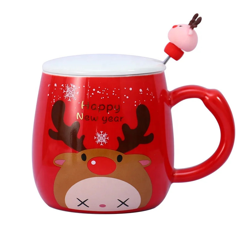 Hot Sale Ceramic Christmas Cup Coffee Mugs Large Capacity Drink Cup Holiday Gifts wholesale