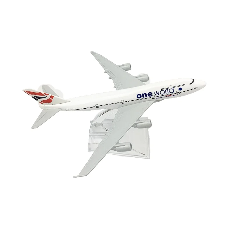 Gift Set Scale 1:400 16cm Boeing B747 One World Airline Aircraft Models Plane