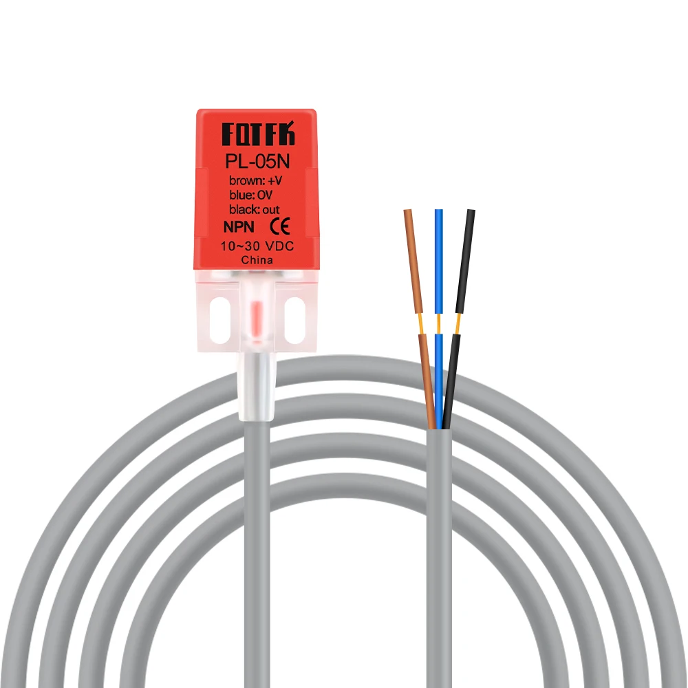 FOTEK inductive proximity sensor 3 wire sensing distance 5mm PL-05P Proximity Switch Sensor NPN out DC10-30V NOPL-05N