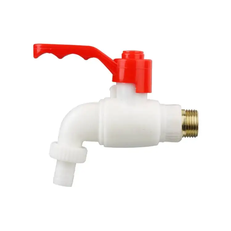 LJ-225 New plastic colorful handle pvc faucet open on both sides pvc tap