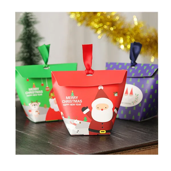 Factory Wholesale Creavive Design Cosmetic Cookie Gift Paper Bag christmas boxes Chocolate christmas box