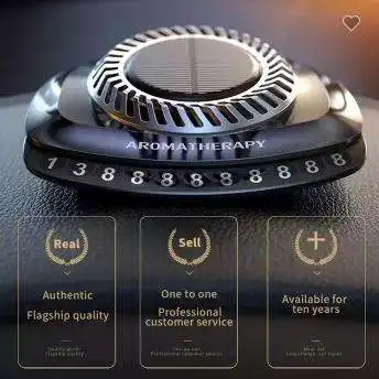 Car Perfume Solar Rotating Aromatherapy Car Number Ornaments Supplies High-End Car Fragrance