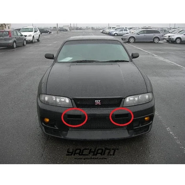 Carbon Fiber 1995 to 1998 Skyline R33 GTR NI N1 Style Front Bumper Duct Vents Fit For R33 GTR Duct Vents