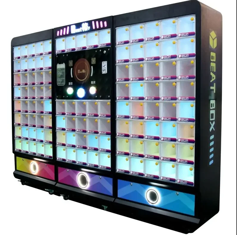 Customized smart vending machine Locker smart machine toys packed food vending machine with different size lockers