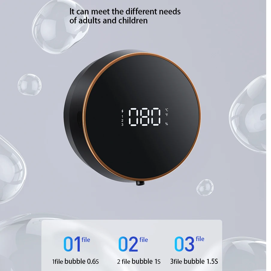 MYVOES 2021 new design  rechargeable  touchless infrared sensor foam automatic soap dispenser for hotel room and office