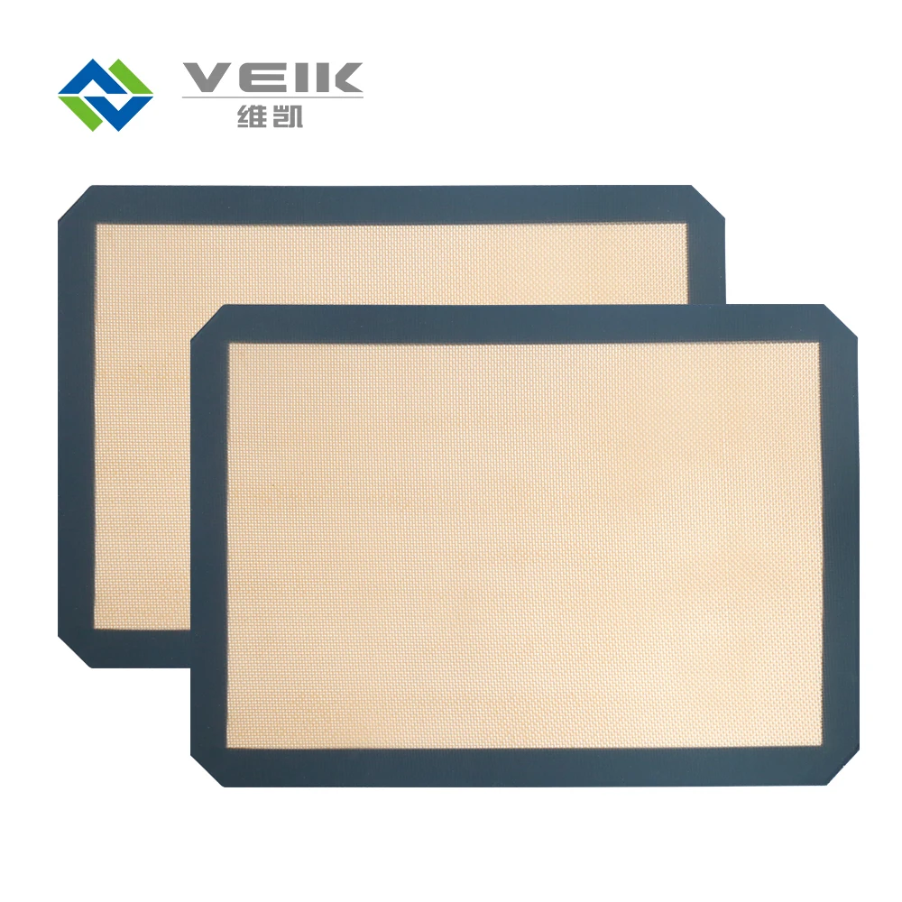 Heat Resistant food safe silicone baking mats Custom Size Large non-stick Silicone pink baking Mat for Oven